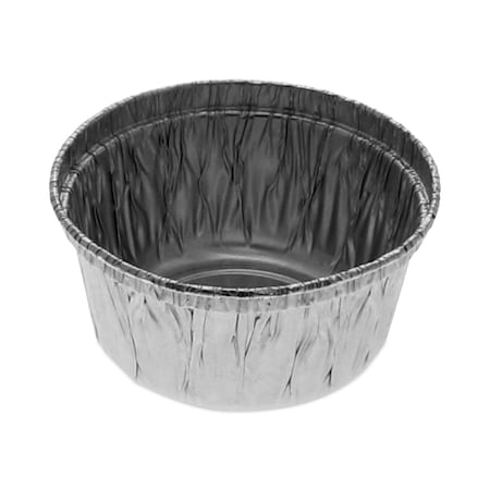 Pactiv Evergreen Aluminum Take-Out Container, 4 oz, 2.94 in. Diameter x 1.66 in.h, Silver, 1000PK PAC 42330